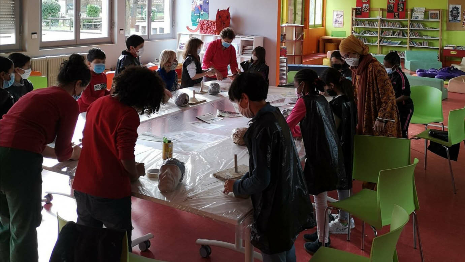 Ateliers fabrication de masques d'oiseaux
